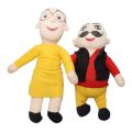 Trendy Children 's Cartoon Series Character Stuffed Motu Patlu Soft Doll Pair Toy For Kids. 