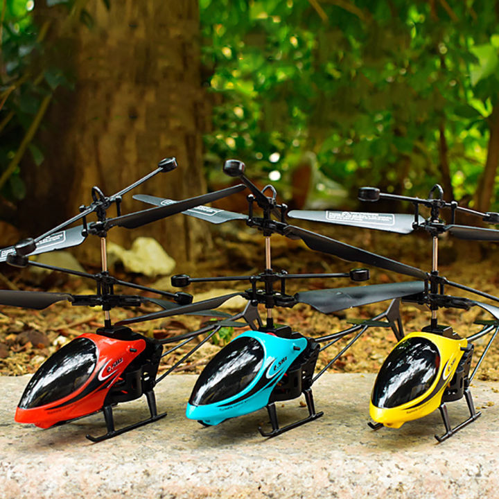 Children'S Toys 3-Channel Gesture Control Hanging Helicopter Remote Control Sensor Flyer Led Lights Rechargeable Durable Compact
