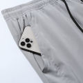CHRLCK Men Running Pants Jogging Casual Summer Thin Sweatpants Quick Dry Ice Silk Straight Trousers Sports Gym Breathable Unisex.