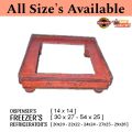 Safety Stand For Refrigerator's & Deep Freezer's & Dispenser's and Washing Machine's / Classic Disign Wooden Stand. 