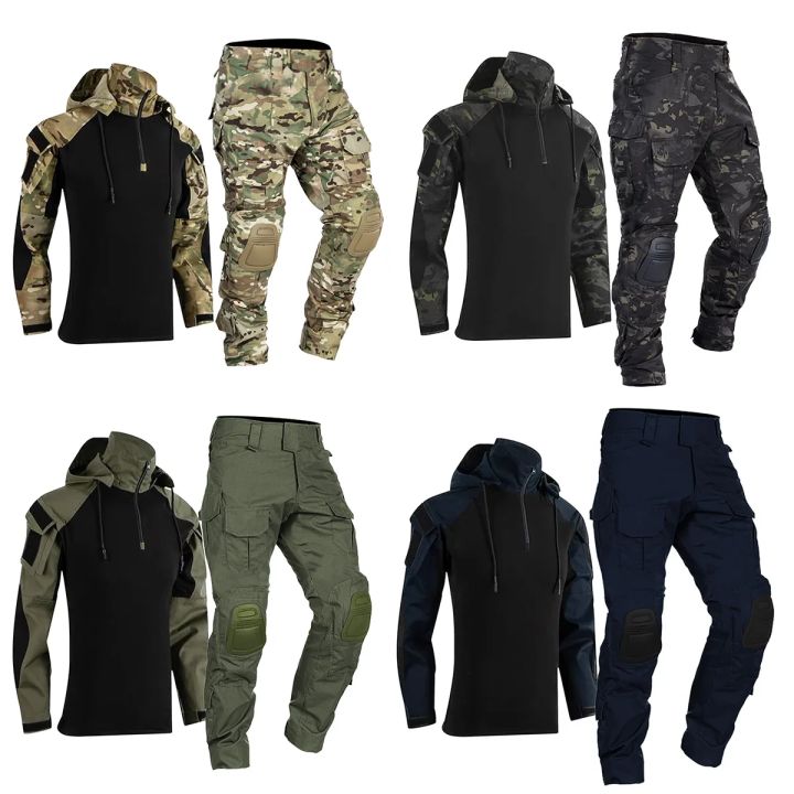 Paintball%20%20Suits%20Work%20Clothing%20Uniform%20Multi%20Pockets%20Combat%20Camo%20Shirts%20with%20Hood%20Cargo%20Knee%20Pads%20Pants%20Hunting%20Clothes%20-%20Image%202