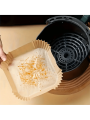 Air fryer paper,50/100 pieces of disposable paper pads for air fryer, air fryer accessories, oil-proof and waterprof.