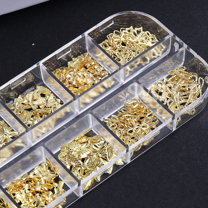 12Grids%20Metal%20Bow%20Nail%20Art%20Charm%20Gold%203D%20Bowknot%20Ribbon%20Nail%20Decoration%20Parts%20DIY%20Elegant%20Metallic%20Manicure%20Accessories%20Tools%20-%20Image%206