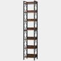7-Tier Corner Shelf, 78.7" Narrow Bookshelf Corner Bookcase Customized. 