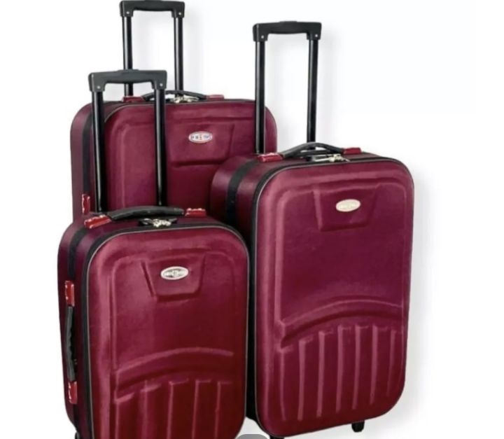 3 pcs luggage suitcase for travelling trolly 20 24 28 inches