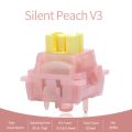 Outemu Silent Peach V3 Switch Silent Lemon V3 Switch Linear Tactile 5Pin Axis Hot swap for Mechanical Keyboard Gaming Switch DIY. 
