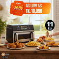 Miyako Air Fryer AF-1100 CG Non Stick Food Grade Inverter Tech Rapid Air Technology-11L Capacity 2400 WATT.