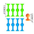 9PCS Soft Sticky Suction Dart Fidget Toy Family Interactive Game Pop Silicone Dart Toy Party Game Fingertip Decompression Toy.