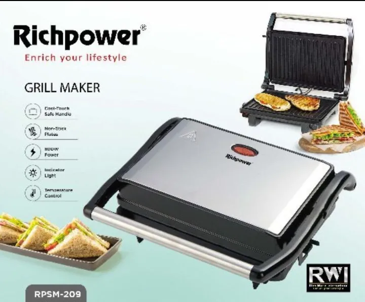 Rich Grill Bun Toaster 2 Slice