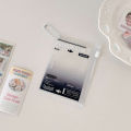 Korean Style Cute Transparent Zipper Card Holder 3 Inch Photo Sleeve Student ID Badge Pendant Storage Pouch Clear Card Case. 
