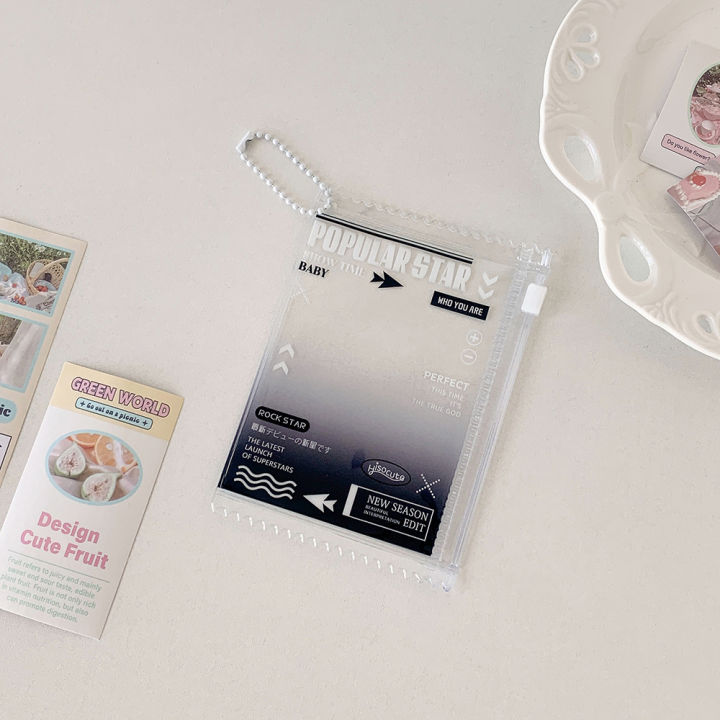 Korean%20Style%20Cute%20Transparent%20Zipper%20Card%20Holder%203%20Inch%20Photo%20Sleeve%20Student%20ID%20Badge%20Pendant%20Storage%20Pouch%20Clear%20Card%20Case%20-%20Image%207