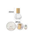 10PCS+10Accessories 8ml mini portable polygonal clear glass roller bottle with 10 roller bottles, 5 funnels, 5 droppers.