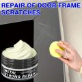A metal scratch remover for stainless steel and painted metal surfaces, restoring luster, easy to use and leaving no residue. 