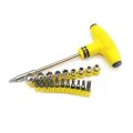24pcs T-Handle Socket Screwdriver Set Tool Kit T Tool Batch Head Ratchet Pawl Socket / Socket & Bits. 