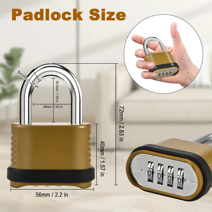 Combination%20Lock%20%7C%204-Digit%20Heavy%20Duty%20Combo%20Lock%20-%2026.5mm%20Outdoor%20Waterproof%20Combination%20Padlock%20for%20Outdoor%20Fence,%20Locker,%20Gym%20-%20Image%203