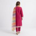 Linen 2 Piece Kurti Kameez Dress for Women and Girls Trendy Stylish Comfortable Daily Wear Fabric. 