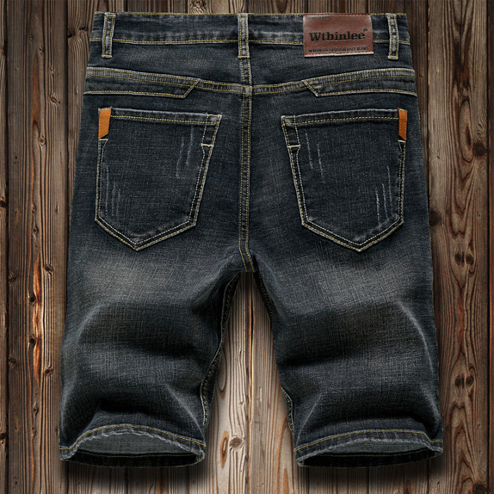 6%20Model%20Classic%20Style%20Men's%20Slim%20Denim%20shorts%20Summer%20New%20Business%20Fashion%20Thin%20Stretch%20Short%20Casual%20Pants%20Male%20-%20Image%205