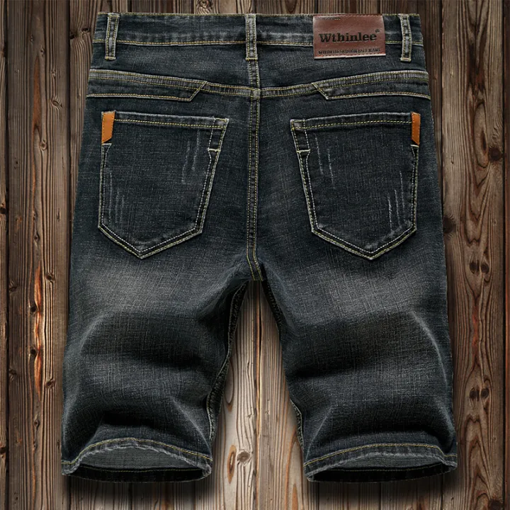 6%20Model%20Classic%20Style%20Men's%20Slim%20Denim%20shorts%20Summer%20New%20Business%20Fashion%20Thin%20Stretch%20Short%20Casual%20Pants%20Male%20-%20Image%205
