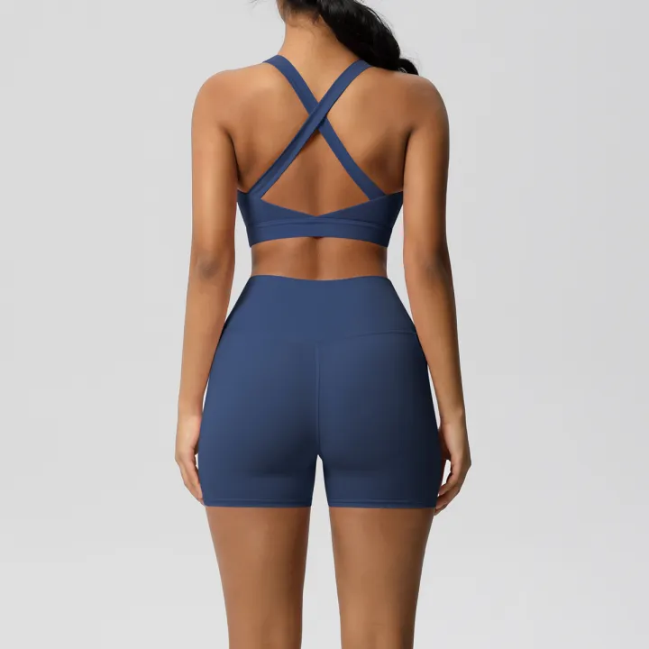 2PCS%20Sportswear%20With%20Pocketed%20Yoga%20Set%20Gym%20Clothes%20Yoga%20Suits%20For%20Women%20Tracksuits%20Sports%20Shorts%20Crossover%20Bra%20Gym%20Leggings%20-%20Image%202