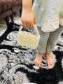 Hand Made Pearls Purse For Kids. 