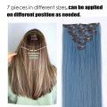 Euro-american Style Fashion Hair Color Hairpin Wig Piece A Set of Seven Pieces Includes 7 Different Sizes 20 Inch Net Weight 115. 