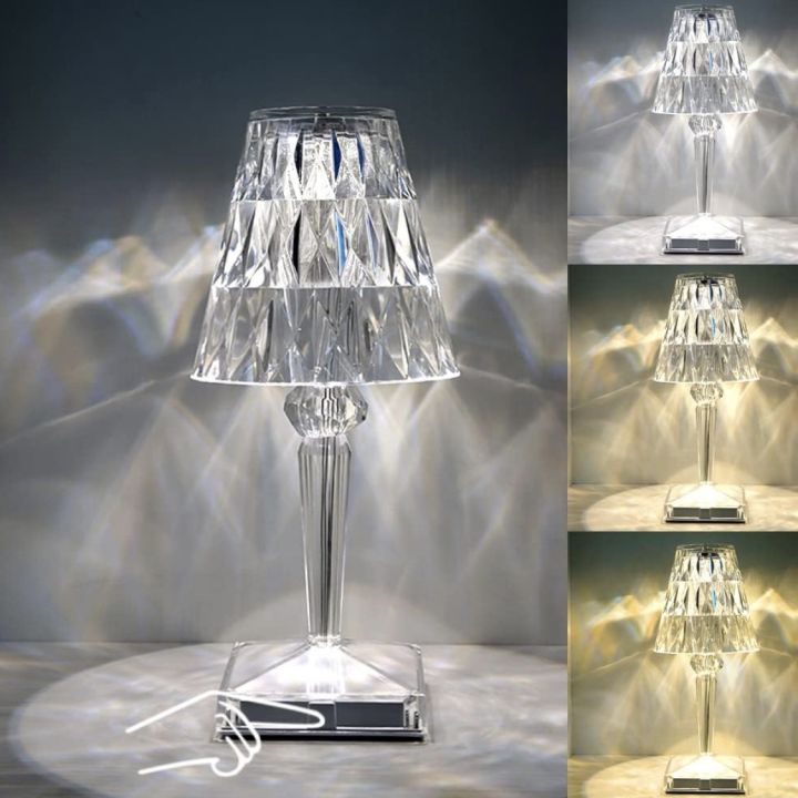 Price Tag - Crystal Lamp Colors Changing Touch Diamond Rose Lamp | Desk Lamp Table Night Light Wireless Touch USB LED Lighting Home | Color Changing Diamond Lamp Colors Changing Rechargeable RGB Rose Lamp With Remote Control TRILLION COCKTAIL LAMP