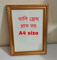 A4 size premium imported blank photo frame with glass for certificate....home decor photo frame. 