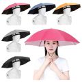 Foldable Head Umbrella Hat Windproof Fishing Head Wearing Sunshade Rain Gear Outdoor Portable Umbrella Camping Beach Head Hats. 
