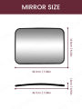1pc Shatterproof Baby Car Mirror, Universal Rearview for Safe Monitoring of Car Seat, Easy to Install.