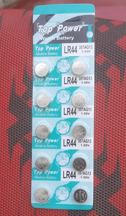 TIANQIU/TOP%20POWER%20AG13/LR44H/357A%20ALKALINE%201.55v%20BUTTON%20CELL%20BATTERY-10%20PCS%20-%20Image%203