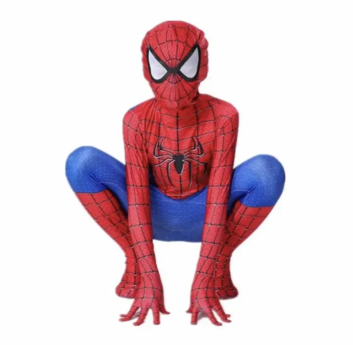 Spider%20Man%20Complete%20Costume%20Costume%20For%20Men,%20Women,%20Boys%20and%20Girls%20Halloween%20Cosplay%20Partywear%20Outfit%20-%20Image%202