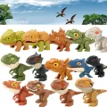 Jurassic Finger Dinosaur  Tyrannosaurus Model Toys for Kids Finger Biting Dinosaurs Movable Joints Dinosaur Toy for Boy Gift. 