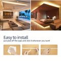5V 2835 LED Strip Light White Warm White Flexible Cuttable Adhesive Tape for TV Backlight DIY Cabinet Shelf Home Decor Lighting. 