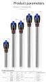 RS-399 Stainless Steel Aquarium Heater Rod – Adjustable 12–34°C | 50W / 100W / 200W | High Precision Temp Control | Fish Tank Water Heater with Indicator Light & Double Suction Cups.