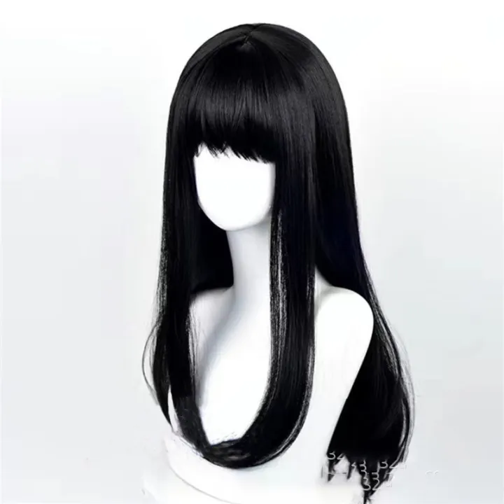 Mitaka%20Asa%20Cosplay%20Wig%20Anime%20Chainsaw%20Man%202%20Protagonist%20%20Modeling%20Headwear%20Woman%20Daily%20Clothing%20Match%20Black%20Long%20Straight%20Hair%20-%20Image%202