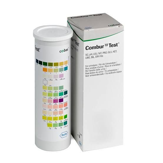 COMBUR 10 ROCHES URINE TEST STRIPS