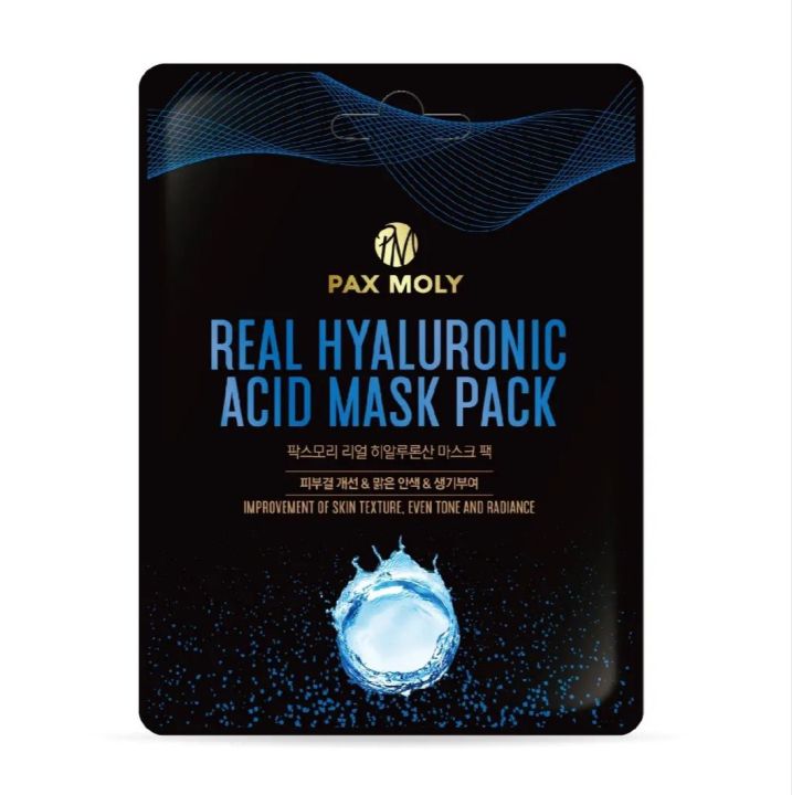 Pax%20Moly%20Korea%20Hyaluronic%20Acid%20Facial%20Mask%20Pack,%20Sheet%20Mask,%201%20Sheet%2025%20ml%20-%20Image%202