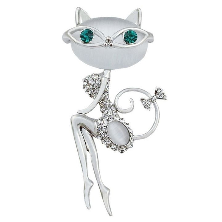 Opal%20Super%20Cute%20Kitten%20Cat%20Eye%20Stone%20Brooch%20Crystal%20Collar%20Creativity%20Dress%20Fashionable%20Style%20%20Wedding%20Accessories%20-%20Image%206