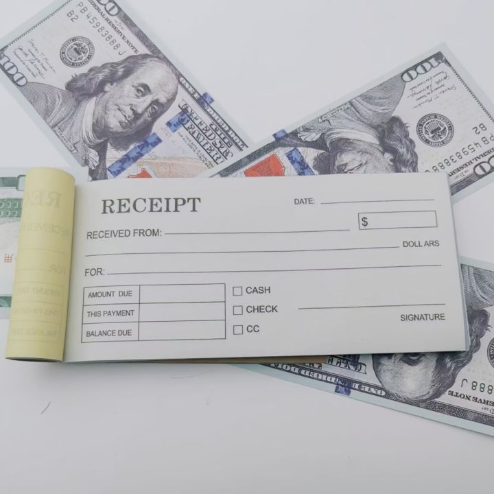 Small Rack Receipt 1/5pcs Premium Handmade Business Receipts 50SET Receipt Book for Small ...