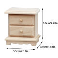 1:12 Dollhouse Miniature Storage Cabinets Bedside Tables Drawer Chest Furniture Model Decor Toy Doll House Accessories. 