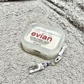 Creative Evian Mineral Water Design Airpods Case Compatible with Airpods 1/2/3 pro 2 Portable Audio Headphone Protective Cover. 