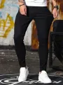 Man Classic Style Pants Light Blue Stretch Jeans Zipper Casual Slim Fit Trousers Male Pencil Pants Denim Skinny Jeans Men Brand. 