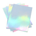 22 Sheets Self Adhesive Hologram A4 Printing Paper Printable Vinyl Sticker Waterproof use for Inkjet Printer Holographic Sticker. 