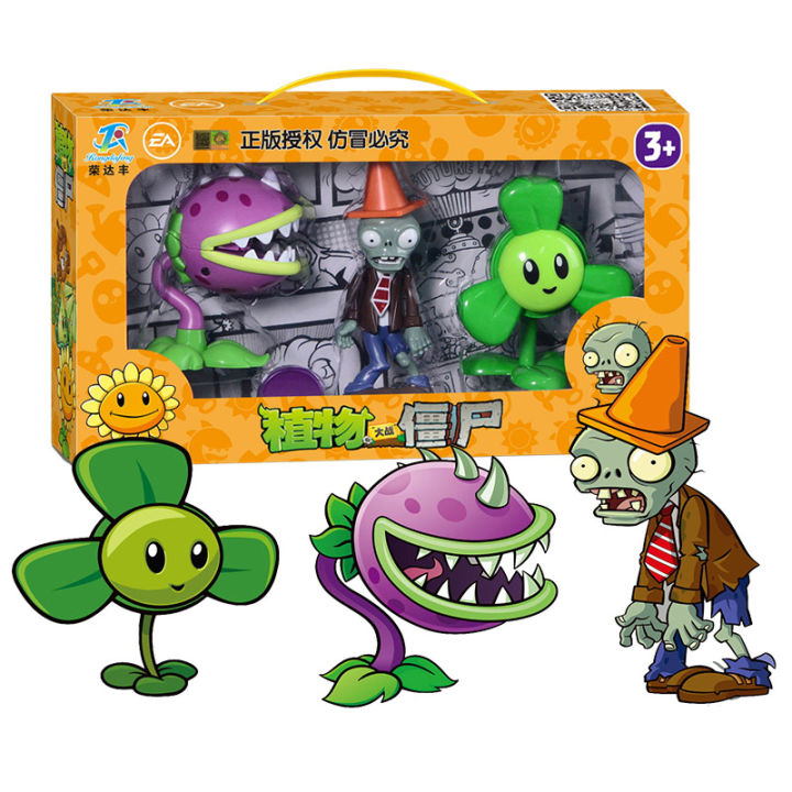 New Plants Vs Zombies 2 Chomper Jalapeno Rafflesia Zombie 3pcs Set ...