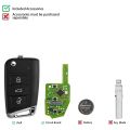 5PCS Xhorse XSMQB1EN XSDM04EN MQB Universal Smarty Remote Key English Version work with VVDI2 VVDI Key Programmer. 