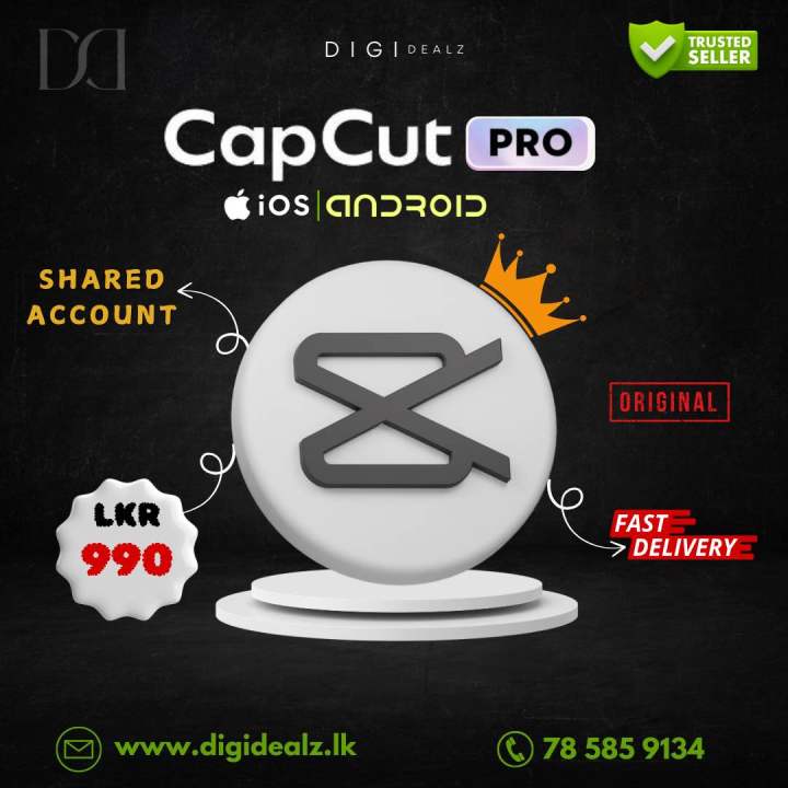 CAPCUT PRO 1 Months | Support FOR iOS ANDROID PC