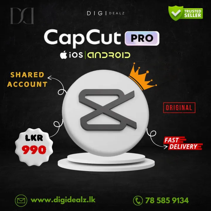 CAPCUT PRO 1 Months | Support FOR iOS ANDROID PC