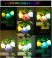 LED Sensor Night Light Mushroom Colorful Silicone Nightlights for Adults Kids US/EU Plug 110V/220V Cheap NightLight 1PC. 