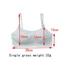 1/5pcs Adjustable Pure Cotton Vest for Elementary School Students During Middle School Development, Sports Bra, Training Bra. 