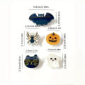2pcs Cute Spider, Cat, Bat Mini Acrylic Hair Clips - Perfect for 14+ Year Olds - Adorable Accessories for Your Hairstyle. 
